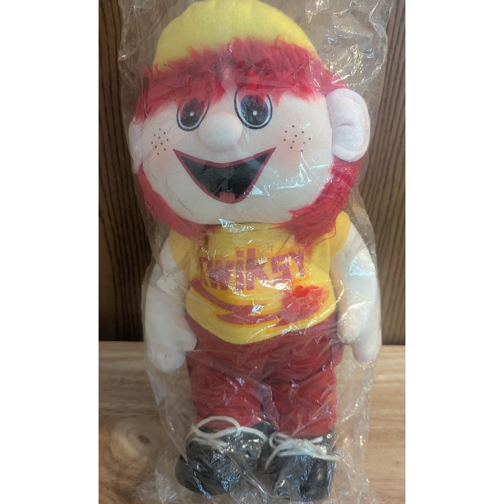 New VTG Kwik Fill Kwiksy Gasoline Mascot Advertising Doll Collect Bumpkin 12"